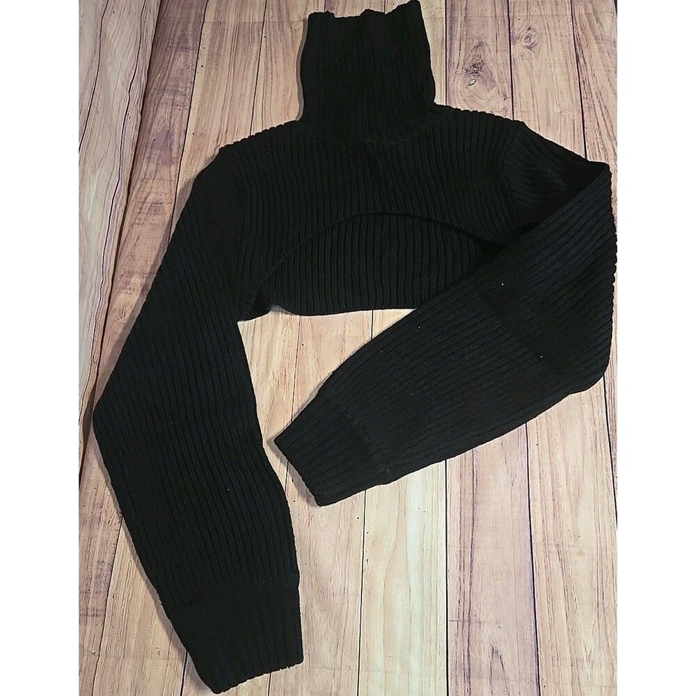 Divided By H&M Drop Shoulder Super Crop SWEATER TOP High Crop Size S Small